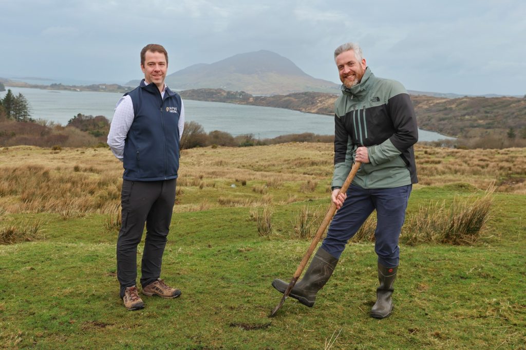 Minister of State O’Sullivan with Eugene Finnerty, Regional Manager Connemara National Park (NPWS)