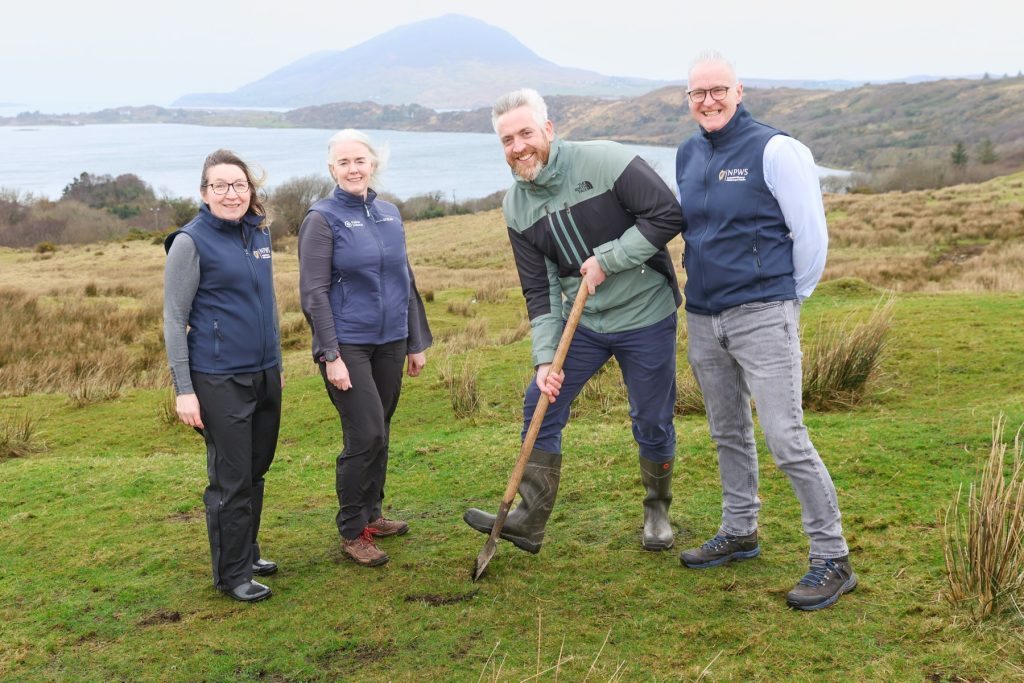 Minister of State O’Sullivan with Niall, Catriona and Fiona Monaghan, Head of Product Development – Activities, Fáilte Ireland